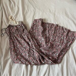 Roxy Floral Maxi Dress - Pink and Mint